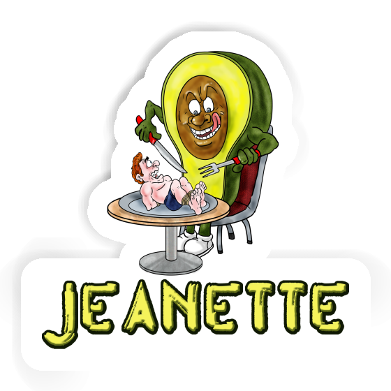 Sticker Avocado Jeanette Laptop Image