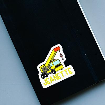 Sticker Truck crane Jeanette Laptop Image