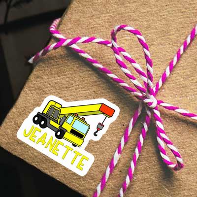 Sticker Truck crane Jeanette Gift package Image