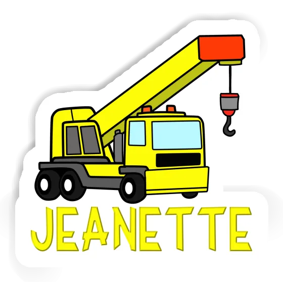 Sticker Truck crane Jeanette Notebook Image