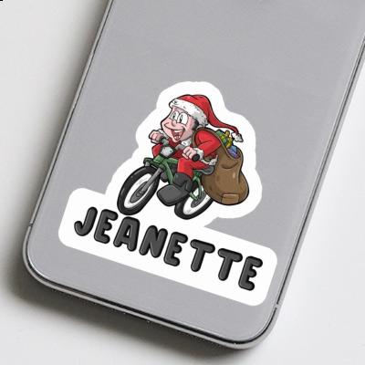 Sticker Jeanette Cyclist Laptop Image