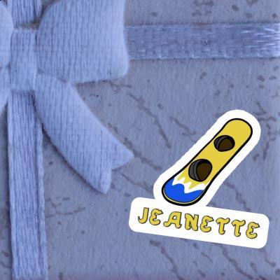 Sticker Wakeboard Jeanette Laptop Image