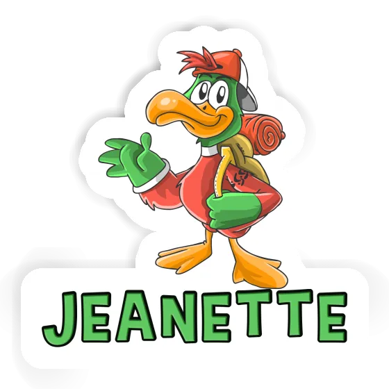 Sticker Jeanette Hiker Laptop Image