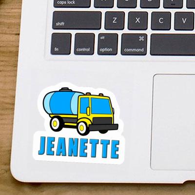 Jeanette Sticker Water Truck Notebook Image