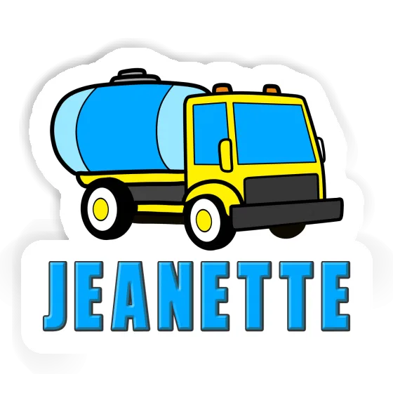 Jeanette Sticker Water Truck Laptop Image