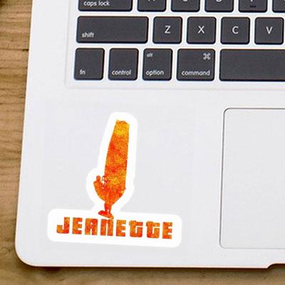 Sticker Jeanette Windsurfer Notebook Image