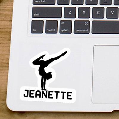 Sticker Yoga Woman Jeanette Notebook Image