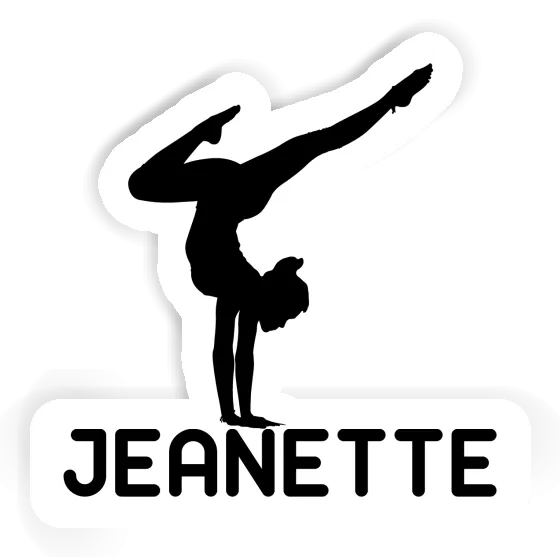 Sticker Yoga Woman Jeanette Gift package Image