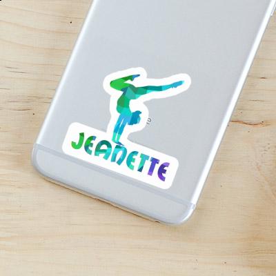 Sticker Jeanette Yoga Woman Gift package Image