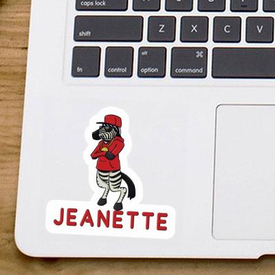 Sticker Zebra Jeanette Notebook Image