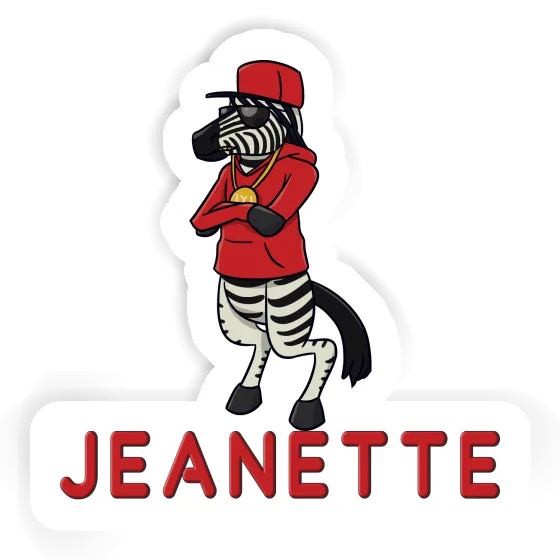 Jeanette Sticker Zebra Notebook Image