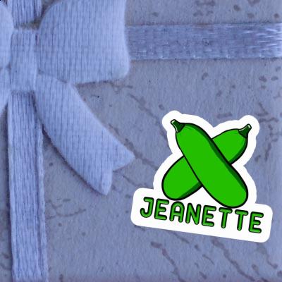 Sticker Jeanette Zucchini Laptop Image