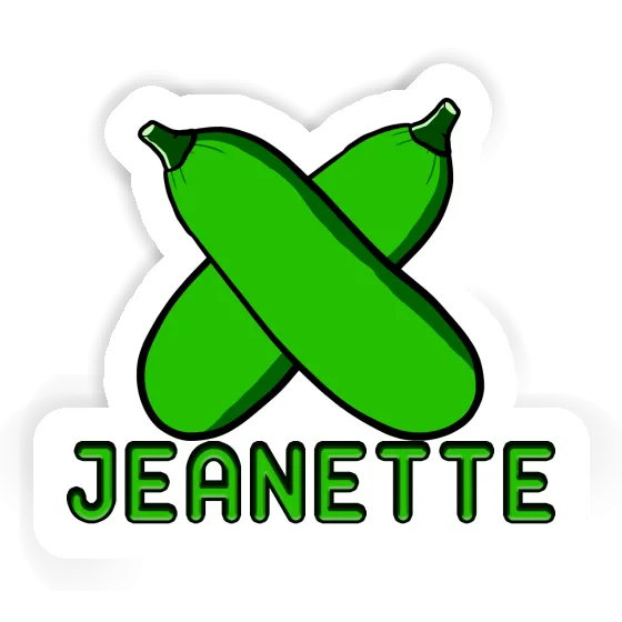 Sticker Jeanette Zucchini Notebook Image