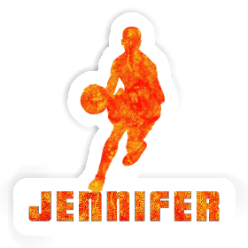 Sticker Jennifer Basketball Player Image