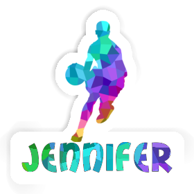 Sticker Jennifer Basketball Player Image