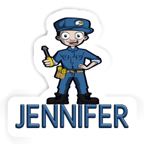 Sticker Jennifer Electrician Image