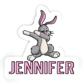 Jennifer Sticker Dabbing Rabbit Image