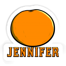 Orange Sticker Jennifer Image