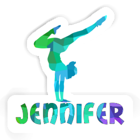 Sticker Yoga Woman Jennifer Image