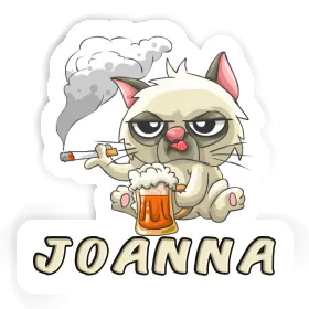 Joanna Sticker Smoking Cat Image