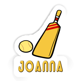 Joanna Sticker Cricket Bat Image