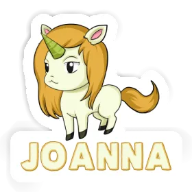 Joanna Sticker Unicorn Image