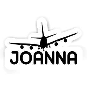 Sticker Joanna Airplane Image