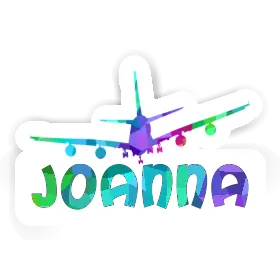 Sticker Joanna Airplane Image