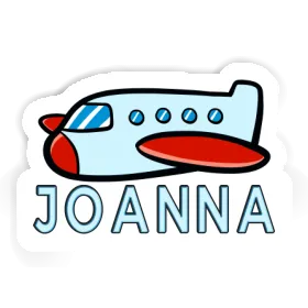 Sticker Joanna Airplane Image