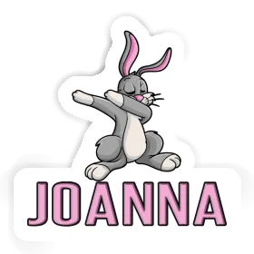 Joanna Sticker Dabbing Rabbit Image