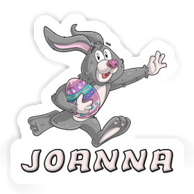 Joanna Sticker Rugby rabbit Image