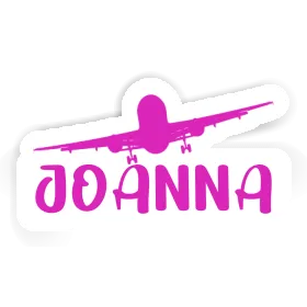 Sticker Joanna Airplane Image