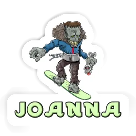 Sticker Snowboarder Joanna Image