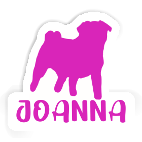 Joanna Sticker Pug Image