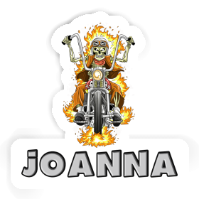 Joanna Sticker Motorbike Rider Image