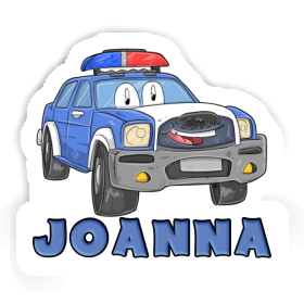 Joanna Sticker Police Car Image