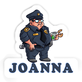 Joanna Sticker Police Officer Image