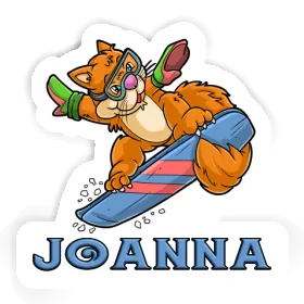 Joanna Sticker Snowboarder Image