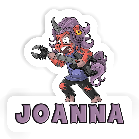 Rocking Unicorn Sticker Joanna Notebook Image