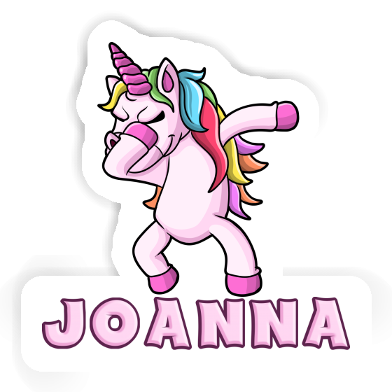 Sticker Dabbing Unicorn Joanna Laptop Image