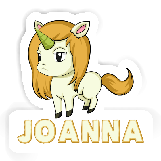 Joanna Sticker Unicorn Image