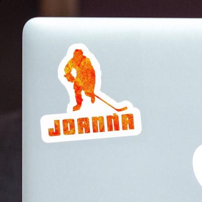 Joanna Sticker Hockey Player Laptop Image