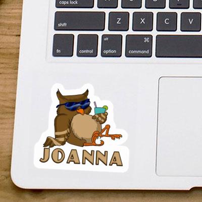 Cool Owl Sticker Joanna Notebook Image