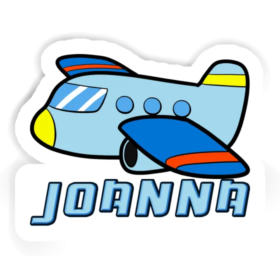 Sticker Joanna Flugzeug Notebook Image