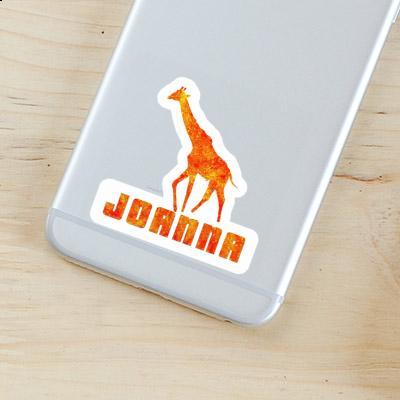 Joanna Autocollant Girafe Laptop Image