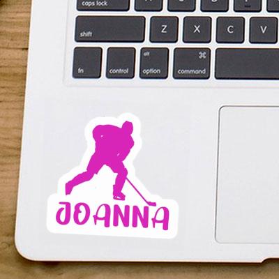 Hockey Player Sticker Joanna Laptop Image