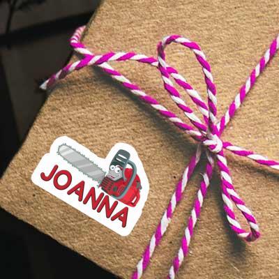 Joanna Sticker Chainsaw Notebook Image