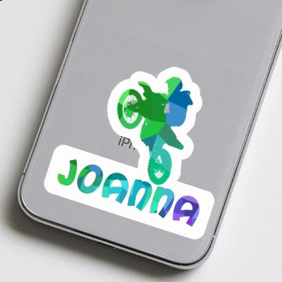 Sticker Joanna Motocross Rider Laptop Image