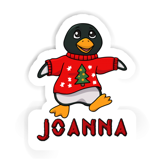 Sticker Joanna Christmas Penguin Gift package Image