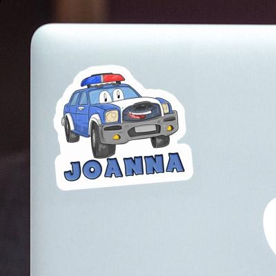 Joanna Sticker Police Car Notebook Image